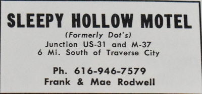 Sleepy Hollow Motel (Dots) - Vintage Print Ad